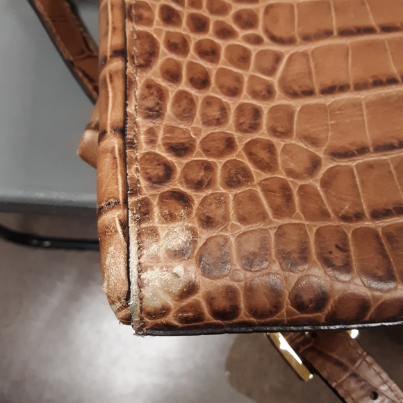 Michael Kors Astrid Brown Croc Leather Lg. Satchel - Picture 8 of 8